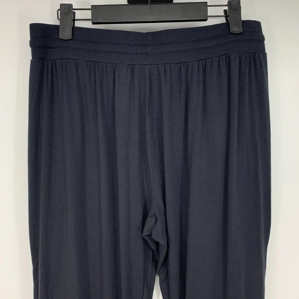 Tommy John Lounge Joggers Second Skin Black Pull On Drawstring Mens Size Medium